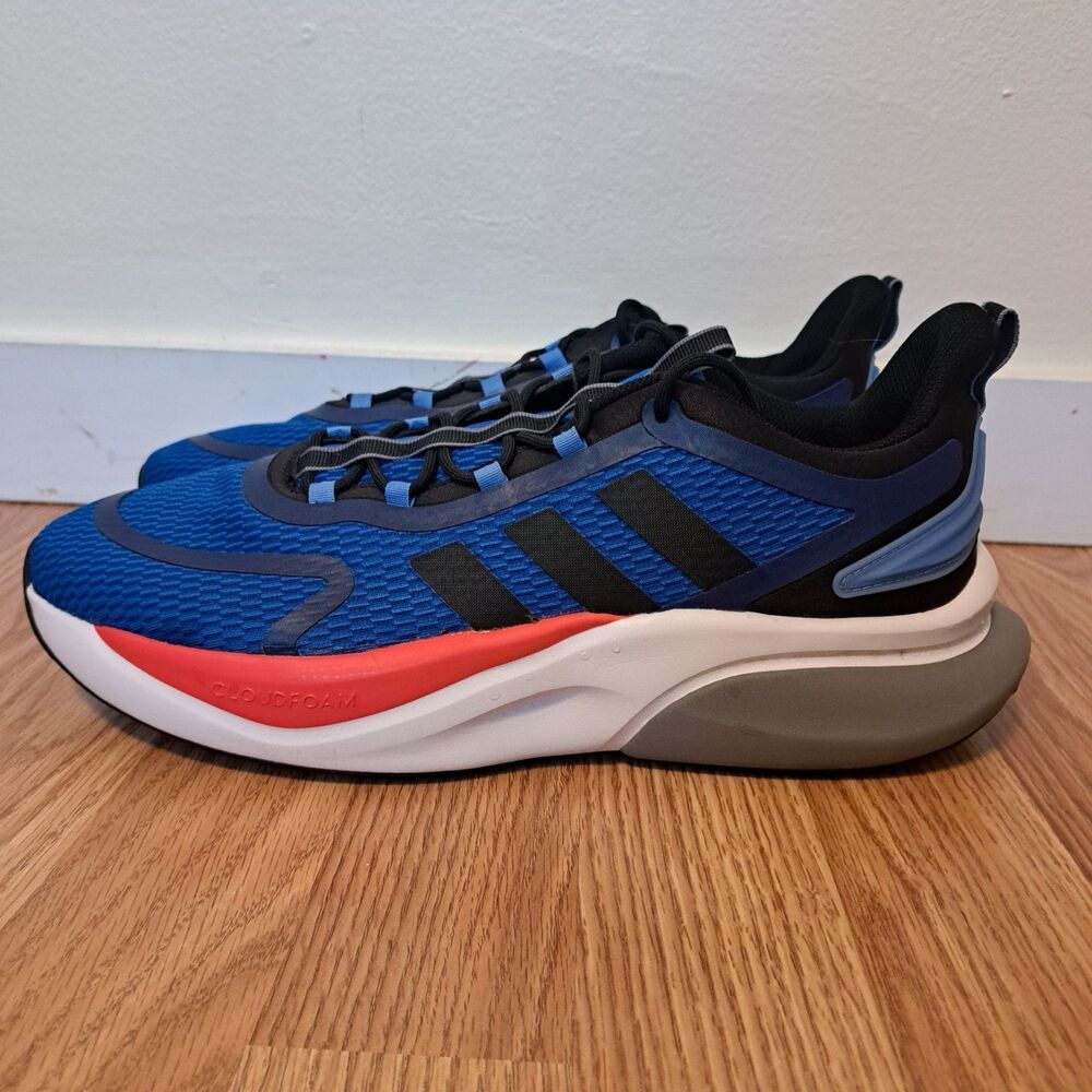 Adidas Alphabounce Bounce Athletic Running Shoes Blue HP6141 Mens Size 13